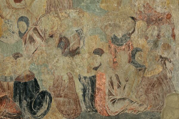 Multiplication of bread and fish, detail