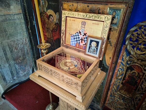 Part of Relics of Saint Basil of Ostrog