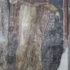 St. Marina (St. Margaret of Antioch) slaying the demon, detail
