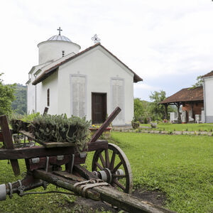 Northwest view of the church