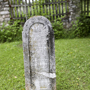 Tombstone of Serbian soldier Milivoj who died in the war of 1914.