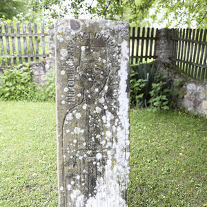 Tombstone with a relief figure of the deceased