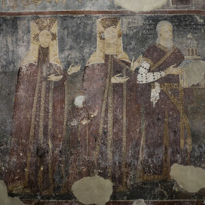 Župan Petar Brajan,  his wife Struja and two daughters - the oldest and the youngest (names not known)