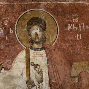 St. Euplos (Euplius) the Deacon, detail