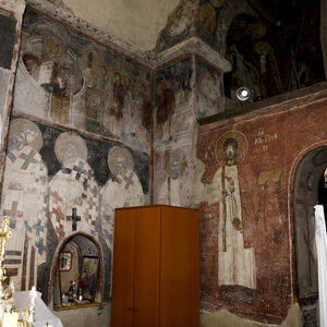 Southwest view of the sanctuary