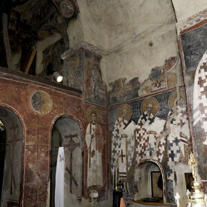 Northwest view of the sanctuary