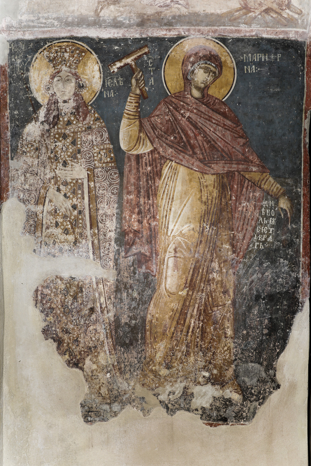 Queen Jelena of Serbia and St. Marina (St. Margaret of Antioch)
