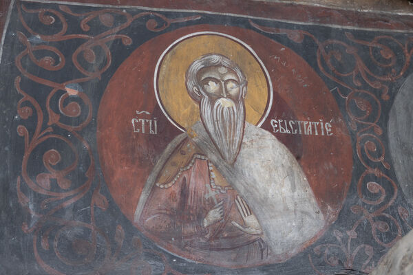 St. Eustratius in a medallion