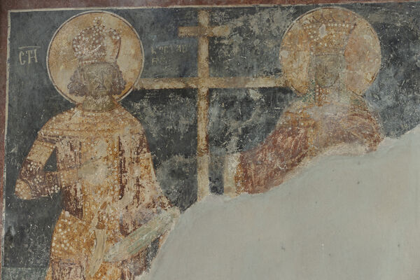 St. Emperor Constantine and Empress Helena, detail