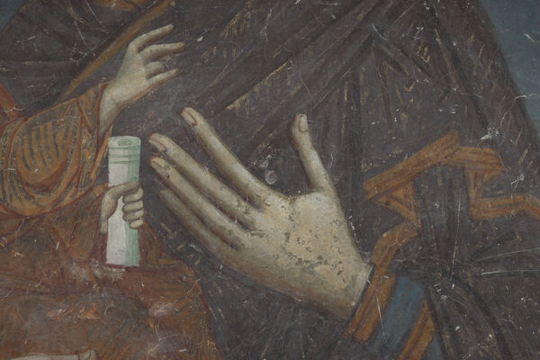 Virgin Mary with Christ of Eleusa, detail