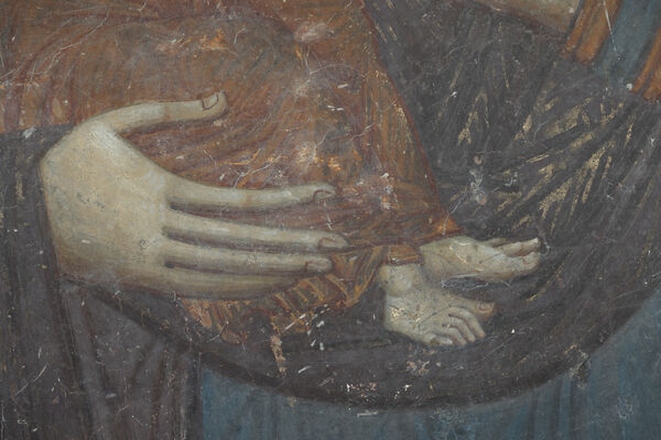 Virgin Mary with Christ of Eleusa, detail