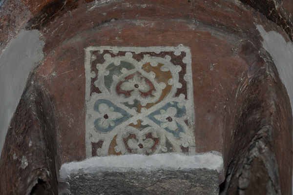 Ornament in the altar apse window