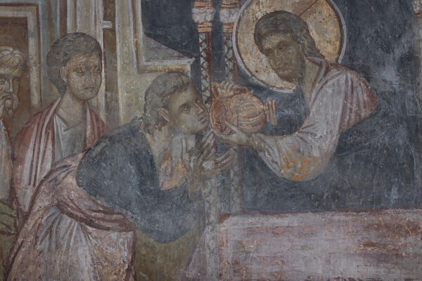 Communion of the Apostles, detail