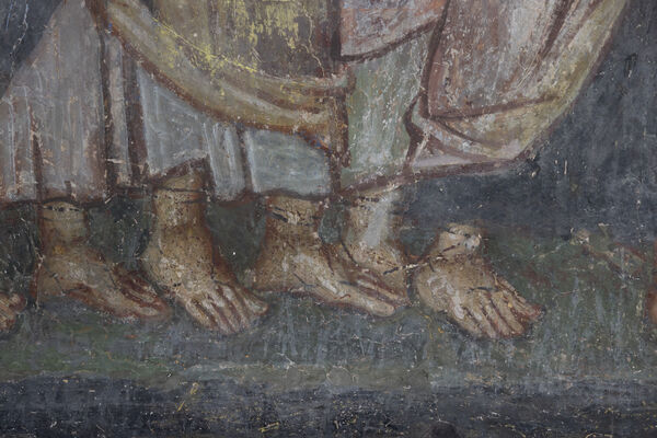 Communion of the Apostles, detail