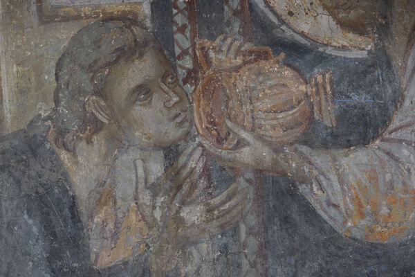 Communion of the Apostles, detail