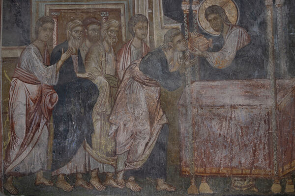 Communion of the Apostles, detail