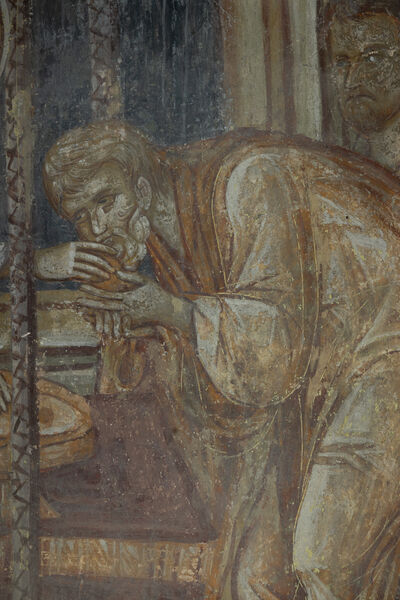 Communion of the Apostles, detail