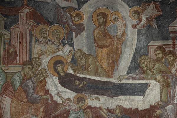 Dormition of the Virgin Mary, detail
