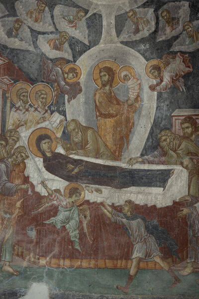 Dormition of the Virgin Mary, detail