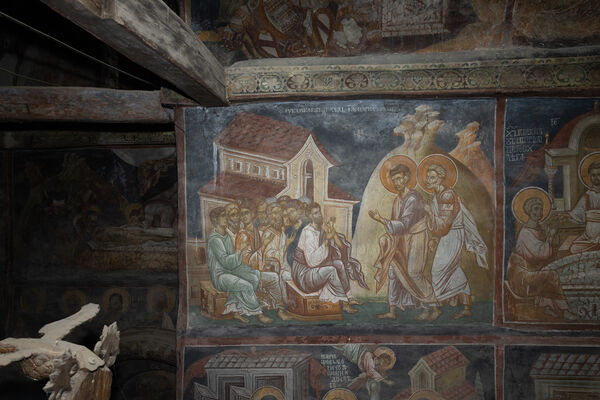Luke and Cleopas with the Apostles