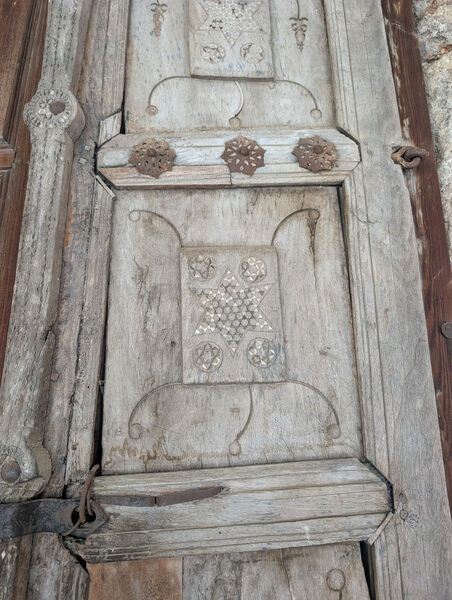 East door of the south facade of the church