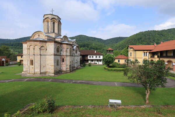 Northeast side of the church