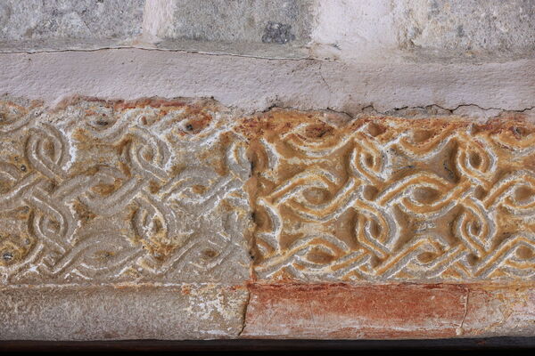 Portal on the west facade of the narthex, detail