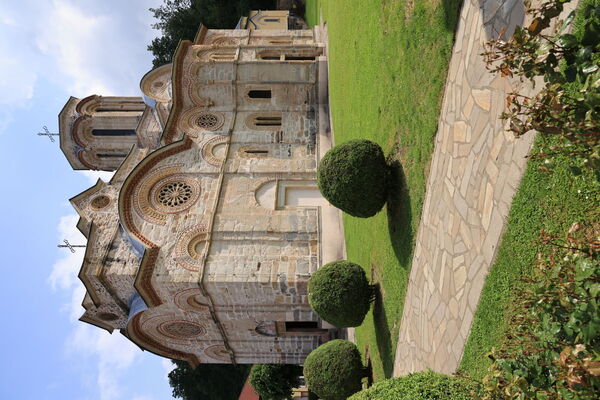View of the church from the southwest