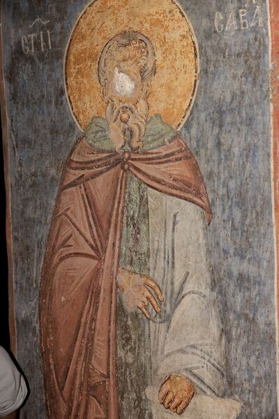 St. Sava the Sanctified, detail