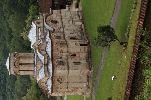 Northeast side of the church