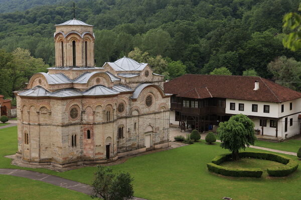 Northeast side of the church