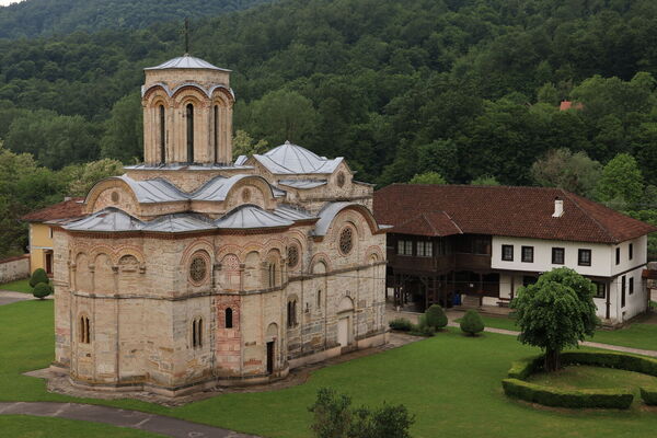 Northeast side of the church