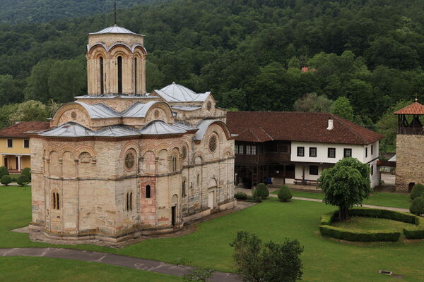 Northeast side of the church