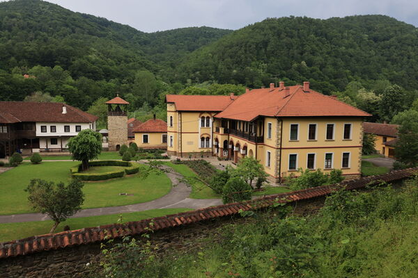 Monastery lodgings and belfry