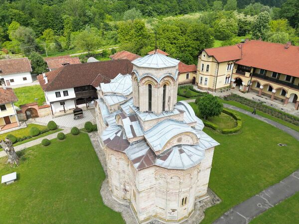 View of the monastery from above