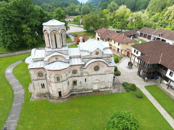 View of the monastery from above