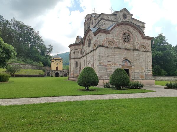 Northwest view of the church