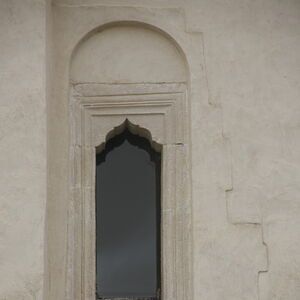 Window on the northern wall of the narthex