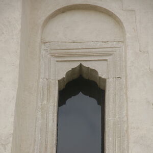 Window on the northern wall of the narthex