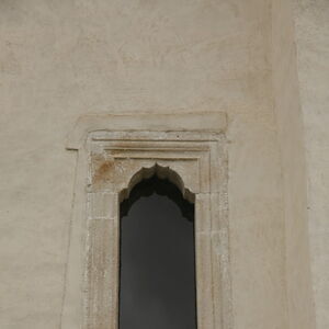 Window on the southern wall of the narthex