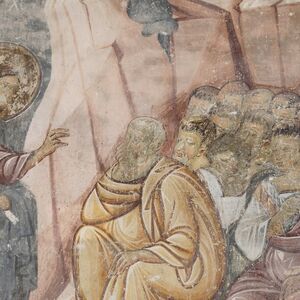 Jesus Prays in Gethsemane, detail, between 1222 and 1227
