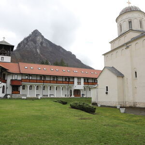 View of the church and eastern dormitory