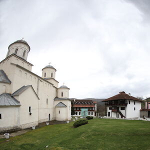 Church and eastern dormitory