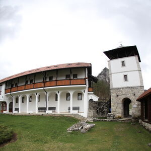 Eastern dormitory and bell tower built in 1911