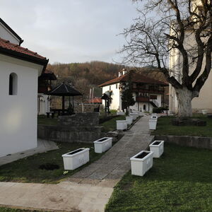 View of the chapel and Little domitory