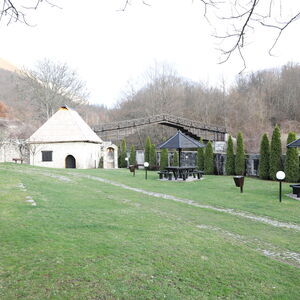 Southeastern courtyard and water mill built at the end of the 19th century