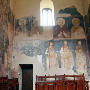 Northern wall of the narthex
