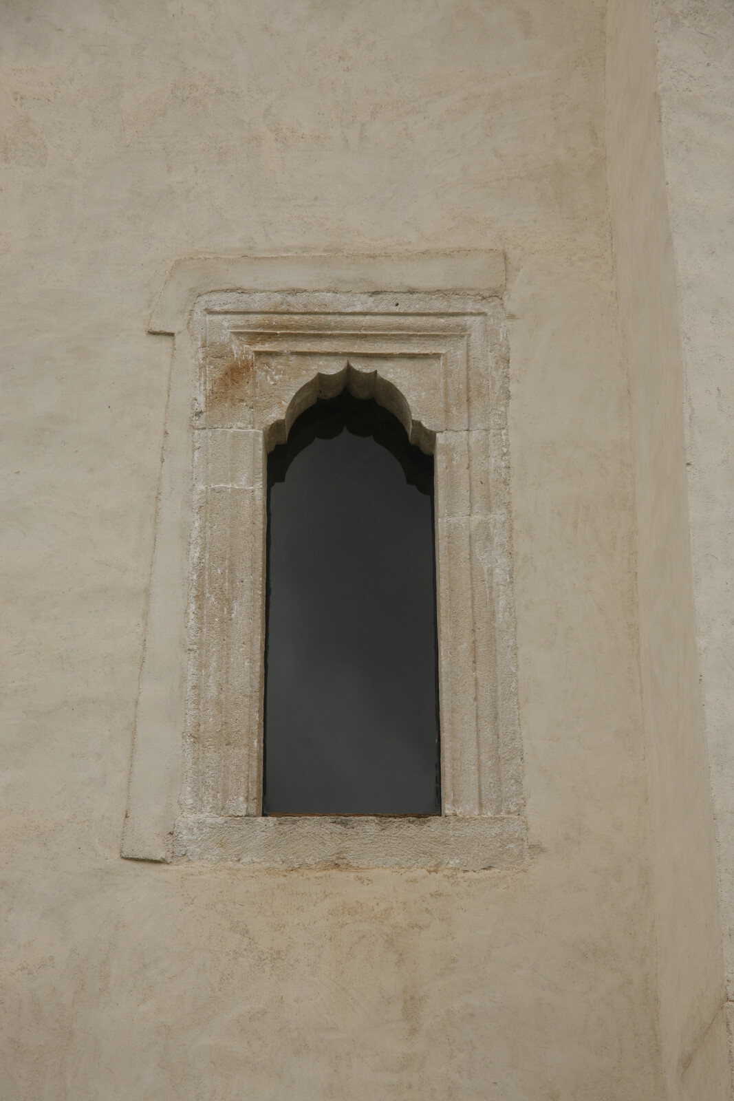 Window on the southern wall of the narthex