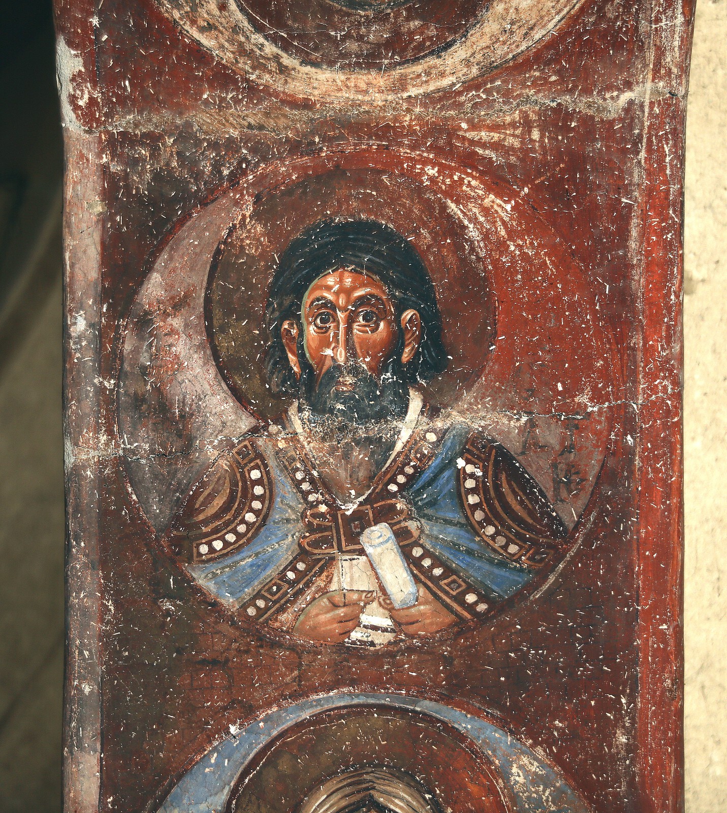 Unidentified martyr in medallion