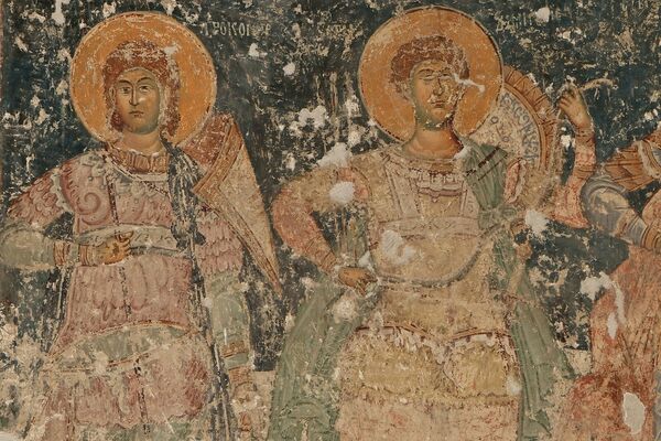 Sts. Procopius and Demetrius, detail